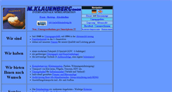 Desktop Screenshot of klauenberg.de