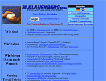 Tablet Screenshot of klauenberg.de